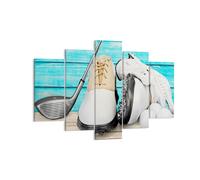 Impression sur Toile 150x100cm Tableaux Image Photo golf balle herbe sports