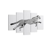 Impression sur Toile 150x100cm Tableaux Image Photo Guépard animaux points