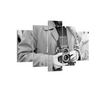 Impression sur Toile 150x100cm Tableaux Image Photo La Caméra Rétro Vintage