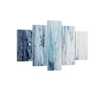 Impression sur Toile 150x100cm Tableaux Image Photo L'Abstraction Ecchymose Bleu