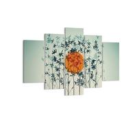 Impression sur Toile 150x100cm Tableaux Image Photo Ouest Le Soleil Herbe