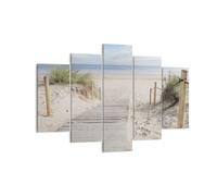 Impression sur Toile 150x100cm Tableaux Image Photo Plage Dune Entrée Decoration
