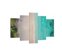 Impression sur Toile 150x100cm Tableaux Image Photo Plage Tropiques Edge