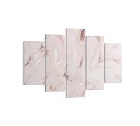 Impression sur Toile 150x100cm Tableaux Image Photo Rose Marbre Renversé