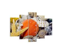 Impression sur Toile 150x100cm Tableaux Image Photo Seashell mer plage sable