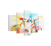 Impression sur Toile 150x100cm Tableaux Image Photo Vélo oiseaux colombe pureté