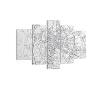 Impression sur Toile 150x100cm Tableaux Image Photo Ville Carte Rome Decoration
