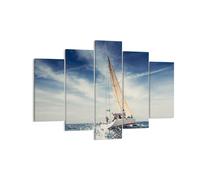 Impression sur Toile 150x100cm Tableaux Image Photo Voile yacht voyage