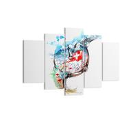Impression sur Toile 150x100cm Tableaux Image Photo Watch suisse alpes nuage