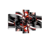 Impression sur Toile 150x100cm Tableaux Image Résumé anneau verre composition