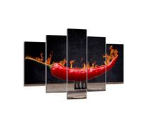 Impression sur Toile 150x100cm Tableaux Piment paprika organique agriculture