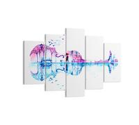 Impression sur Toile 150x100cm Tableaux Violon Marche la pluie les activités