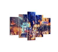 Impression sur Toile 150x100cm Tableaux Voiture personnes restaurant