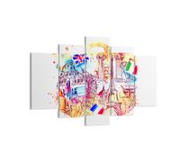 Impression sur Toile 150x100cm Tableaux Voyage l'Europe l'histoire le château