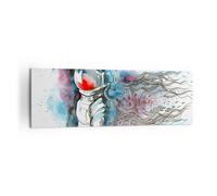 Impression sur Toile 160x50cm Tableaux Astronaute Univers astronomie explorateur