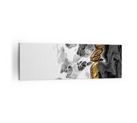 Impression sur Toile 160x50cm Tableaux Image Abstraction Renversé Contraste