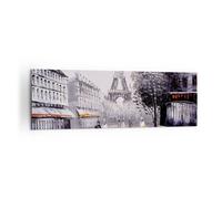 Impression sur Toile 160x50cm Tableaux Image Architecture paris eiffle france