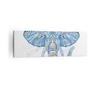 Impression sur Toile 160x50cm Tableaux Image Elephant modèles faune afrique