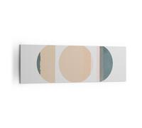 Impression sur Toile 160x50cm Tableaux Image Photo Abstraction Roue Demi-cercle