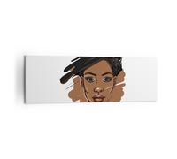 Impression sur Toile 160x50cm Tableaux Image Photo Africain Moderne Portrait