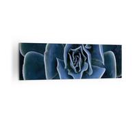 Impression sur Toile 160x50cm Tableaux Image Photo Bleu Cactus Fleur Decoration