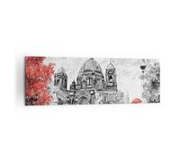 Impression sur Toile 160x50cm Tableaux Image Photo Cathédrale Berlin Amoureux