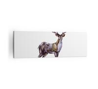 Impression sur Toile 160x50cm Tableaux Image Photo Cher Animal Sauvage Forêt