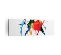 Impression sur Toile 160x50cm Tableaux Image Photo Éléphant faune imaginaire