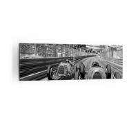 Impression sur Toile 160x50cm Tableaux Image Photo Formule 1 Rétro Decoration