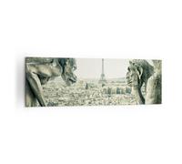 Impression sur Toile 160x50cm Tableaux Image Photo Gargouilles Paris Notre-Dame