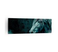 Impression sur Toile 160x50cm Tableaux Image Photo Infographie cheval corne