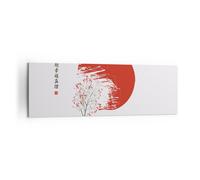 Impression sur Toile 160x50cm Tableaux Image Photo Japon Fleur Cerises