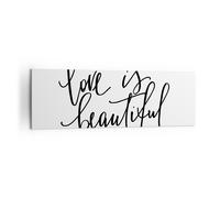 Impression sur Toile 160x50cm Tableaux Image Photo La vie est belle Decoration
