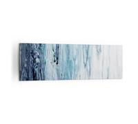 Impression sur Toile 160x50cm Tableaux Image Photo L'Abstraction Ecchymose Bleu