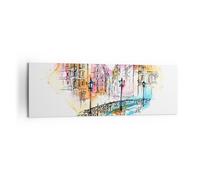 Impression sur Toile 160x50cm Tableaux Image Photo lieu ville Architecture coeur