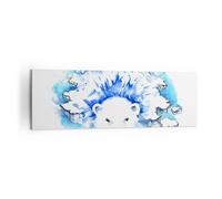 Impression sur Toile 160x50cm Tableaux Image Photo Ours glace hiver arctique