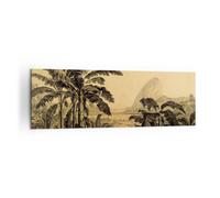 Impression sur Toile 160x50cm Tableaux Image Photo Palmiers Forest Des Pluies
