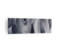 Impression sur Toile 160x50cm Tableaux Image Photo Peinture Brosse Noir