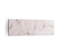 Impression sur Toile 160x50cm Tableaux Image Photo Rose Marbre Renversé