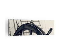 Impression sur Toile 160x50cm Tableaux Image Photo Roue bateau bateau voyage