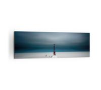Impression sur Toile 160x50cm Tableaux Image Photo Tour Plage Ciel Decoration