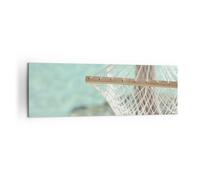 Impression sur Toile 160x50cm Tableaux Image Photo Voyage hamac tropique plage
