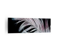 Impression sur Toile 160x50cm Tableaux Image Plume Les Couleurs La Délicatesse