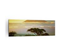 Impression sur Toile 160x50cm Tableaux Image Safari la faune montagne kenya