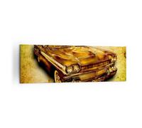 Impression sur Toile 160x50cm Tableaux Image Voiture classique limousine vitesse