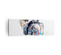Impression sur Toile 160x50cm Tableaux Le photographe appareil mise au point