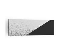 Impression sur Toile 160x50cm Tableaux Noir Et Blanc Arrière Plan Géométrie