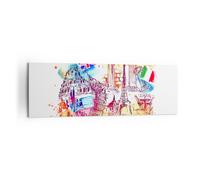 Impression sur Toile 160x50cm Tableaux Voyage l'Europe l'histoire le château