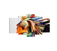 Impression sur Toile 160x85cm Tableaux effets expressionnisme fille imaginaire