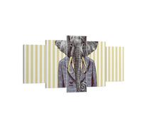 Impression sur Toile 160x85cm Tableaux Elephant Costume Abstraction illustration